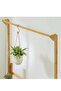 Bamboo Multi-Tiered Hanging Plant Stand,Creative Indoor and Outdoor Flower Display Shelf - 6