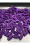Purple Colored Cornered Log Model Velvet Bead Jewelry, Bag Making Bead (100gr,~26 Pieces) - 4