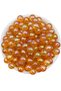 12mm Orange Colored Acrylic Ball Beads, Shiny Jewelry, Bag Making Beads (100gr,~95 Pieces)
