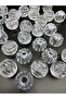 4 Pieces 35mm Small Striped Melon Model Acrylic Beads Hanging Chandelier Stone, Lampshade Beads - 2