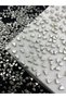50 pcs Silver-Nickel Color 6mm CCB Heart, Metallized Metal Look Plastic Heart Beads, Jewelry Beads