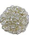 25gr Cream Color Mussel, Seashell Luxury Coated Formless Trapezoid Plastic Pearl Beads #94 (~26pcs)