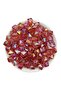 100gr 10mm Janjanli Red Color Cube, cubic Model Acrylic Beads, jewelry, bag Beads (100GR, ~180 PCS) - 3