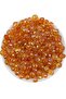 Orange Color Flat 10mm Janjan Acrylic Beads, shiny Jewelry, Bag Making Beads (50gr,~150 Pieces)