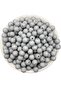 100gr Opaque Round Grey \ Smoke Color 10mm Ball Model Acrylic Beads,Bag Beads (~ 175 pcs) - 2