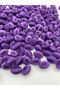 Lilac Color Almond Model Velvet Bead Jewelry, Bag Making Bead (100gr,~40 Pieces) - 4
