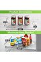 15.75'' Clear Rectangular Lazy Susan Turntable Organizer for Refrigerator, Kitchen, Pantry Storage - 2