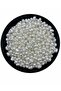 50gr Formless Shapeless White Color Plastic Luxury Pearl Beads, Trapezoid Pearl (250 Pieces) - 3