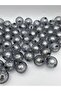 24mm Foiled Smoked / Gray / Anthracite Color Acrylic Beads, Jewelry, Bag Making Beads (100gr, ~14Pcs) - 4