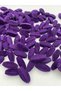 Purple Colored Cornered Log Model Velvet Bead Jewelry, Bag Making Bead (100gr,~26 Pieces) - 3