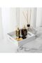 Glossy White Sturdy Acrylic Serving Tray with Handles - 3