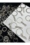 25 Pieces Nickel / Silver Color Metal Key Chain Ring with 2.5cm Chain - 3
