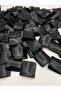 100gr Black Color Metalized Square Lozenge Model Beads, Jewelry Bag Beads (100gr,~17 Pieces) - 2
