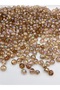 100gr 12mm Oblate Mink with Janjan / Light Coffee Acrylic Beads with Janjan, Jewelry, Bag Bead (~170 Pieces) - 3