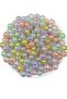 25 Gr 10mm Mixed Color Acrylic Beads with Janjan and Beads Inside, Jewelry Making Beads (25Gr,~48 Pieces)