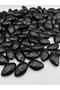100gr Black Color Large Metalized Almond Beads, Accessory, Jewelry Bag Beads (100gr,~20 Pieces) - 2
