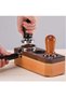 58mm Espresso Tamper,Pressure Calibrated Spring Loaded Coffee Tamper,Flat Stainless Steel Base with Wood Handle - 4