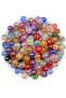 100Gr 10mm Mixed Color World Model Acrylic Beads, Jewelry, Bag Making Beads (100Gr,~180 Pieces)