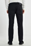 Men's Black Slim Fit Slim Fit Cotton Stretchy Dobby 5-Pocket Trousers - 6