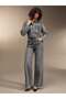 Jeans Women's Gray High Waist Regular Fit Denim Trousers - 3