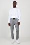 Men's Gray Standard Fit Normal Cut Comfortable Sports Sweatpants with Elastic Waist and Legs
