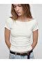 Cotton Short Sleeve Boat Neck Slim Fit T-Shirt - 3