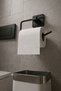 Square Adhesive Outdoor Toilet Roll Holder, Wc Paper Holder Black Ks-001 - 3