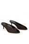 , Women's Genuine Leather Heels Slipper 1611059Z1409 Brown - 3