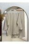 Glarus Side Drawstring Buttoned Wrinkled Strawberry Suit-Mf458 Stone - 8