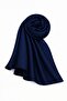 Satin Textured Janjanlı Evening Dress Shawl Dark Blue 102