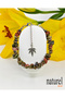 Original Agate, Unakite, Tourmaline, Pink Kuvras Broken Natural Stone Lady Bracelet - 7