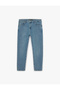 Cotton Regular Waist Tapered Fit Jean Trousers - Joe Jean - 5