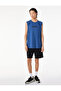 Comfortable Fit Cotton Crew Neck Sleeveless Printed Sports Tank Top - 2