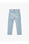 Cotton Regular Waist Vintage Straight Fit Jean Pants - 6