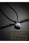 Sodalite Natural Stone Leather Cord Heart Cut Pendant