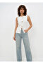 Women's Crew Neck Gold Button Blouse - 6