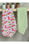 2-Pack Primary School and Preschool Pinterest Gingham Lunch Mat Washable Stain-Resistant Fabric - 5