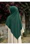 Hijab Medina Silk Scarf 120X120 Emerald Green - 2