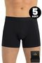Premium Men's 5-Piece Modal Boxer Modal Gift Boxed Ultra Soft Modal Fabric Flexible Fit and High Quality Flexible and Comfortable (2641-K)