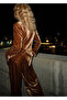 Velvet fabric pants - 4