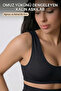 Women's Breast Gathering Thick Strap Padded Bustier Corset Seamless Supportive Sports Bra - 3