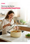 8-Piece Granite Nonstick Cookware Set – Ivory | 3 Casseroles,1 Frypan & 1Turner (NCB 7108BG) - 4