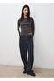 Boat Neck Cotton T-shirt - 2