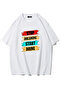 Unisex Oversize Stop Dreaming Start Doing T-Shirt (White)
