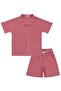 Wavy Striped 6-9 Years Old Set - Red - 3