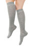 Premium Gray Melange Women's Seamless Knee-Length Bamboo Socks - 389-grml - (1 PAIR) - 4