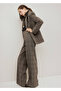 Wool Blend Check Blazer Jacket - 6