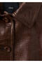 Crocodile Skin Look Bomber Jacket - 8