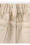 Düz denim Bermuda şort - 4