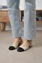 Hilda Skin Color Open Back Side Buckle Women's Low Heeled Shoes - 6